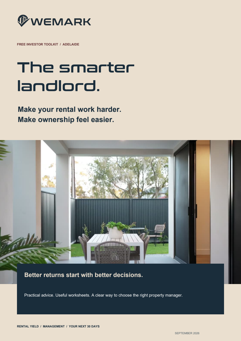 Cover of Wemark’s The Smarter Landlord investor toolkit